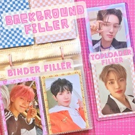 Background Filler Photocard Binder Toploader 35pt B2 Filler Background | Binder Toploader 35pt B2 Fi