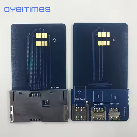 OYEITIMES SIM Card Pinboard Adapter Converter SIM Card Smart IC Card Extension for Mini Micro Nano 2