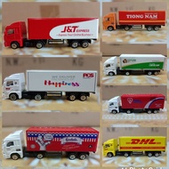 lori eco scale 1:64 Diecast Model Mini Trailer Custom  POSLAJU  TIONG NAM  TESCO EX TANJONG J&T GARD