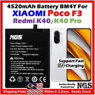 ORl NGS Brand 4520mAh Battery BM4Y Compatible For XIAOMI Poco F3 / XIAOMI Redmi K40 / XIAOMI Redmi K