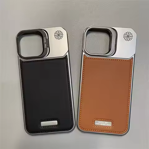Metal Lens Holder Frameless Anti-Leather Magnetic Diffuser Phone Case for IPhone 13 12 Pro Max 15 14