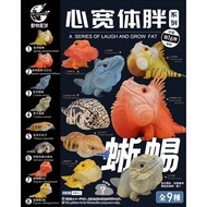 Animal Planet Lizards Heart-like Wide Body Fat Hand-made Trendy Toys Model Ornaments Iguana Stone Dr