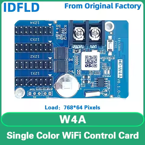 LED Display HD-W4A Single Color LED Panel Mobile Phone WiFi Control Card Pixel LED Digital Signage H