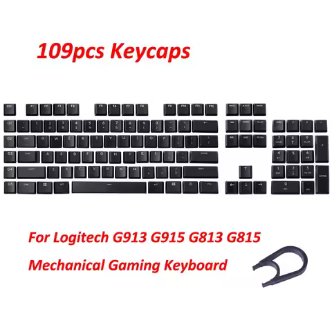 Replacement Tactile Switch 109pcs keycaps US layout for Logitech G913 G915 G813 G815 Mechanical Gami