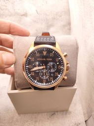 美! 原價1萬多 飛行錶 Michael Kors 正品 10atm MK 帥氣 錶玻無刮 拋光 手錶 男錶 女錶 二手 愛錶領養小舖