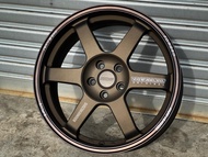 New Car Sport Rim Flow Forming RS PERFORMANCE WHEELS RAYS TE37 SAGA S-PLUS 17x7.5J 5x100 ET40 Dark B