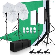 Andoer Studio Photography Light Kit Softbox Lighting Set Including 45W LED Light Bulbs/ 50x70cm Soft