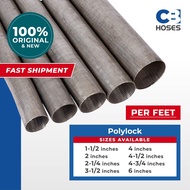 CB Hoses Stainless Steel Poly Lock Hose Per Feet 1-1/2" - 6" [ 1 Feet = 0.3 Meter ]