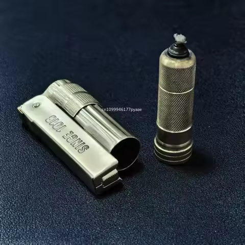 IMCO Brass Filled Red Paint Large Label 6700 Oil Lighter As A Gift for Friends, Authentic Vintage Au