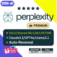 [ZIENAI]Perplexity AI Premium Account /Claude 3.5/GPT4o/Liama3.1Alternative /Homework Assitantบัญชี 