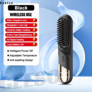 GEESO Hair Straightener Comb Anti-scald Dense Teeth Portable Hair Brush Curler Multifunctional Styli