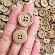 Set of 50 super beautiful beige buttons and buttons NN809 -1.8 cm