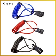 Gepnoo Combination Lock with Cable Motorcycle Helmet Lock for Gym Locker Luggage