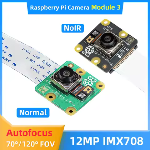 Official Raspberry Pi Camera Module 3 12MP IMX708 Sensor Auto Focus SNR DPC PDAF Optional 75° 120° N
