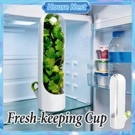 Vegetable Fresh-keeping Cup Fresh Herb Keeper Storage Container Mint Parsley Asparagus with Sealing 