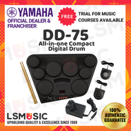 Yamaha DD-75 Digital Drum All In One Compact Portable Electronic Drum with Drumsticks ( DD75 / DD 75