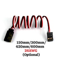 Male to Female RC Servo Extension Cord Cable (JR) 26AWG 150mm/300mm/420mm/600mm (Optional) 122010N