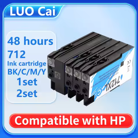 4color Compatible for HP 712 XL 712XL Ink Cartridge for HP712 For HP DesignJet T650 T630 T250 T230 T