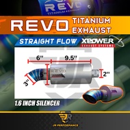 Xpower Revo Titanium Exhaust Muffler Straight Flow Sflow S Flow X Power Vios Bezza Myvi City 2inch R