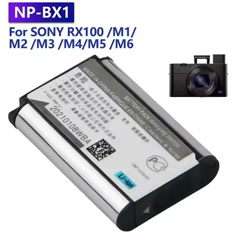 Production in 2024 Replacement Battery NP-BX1 For SONY RX100 M4 M5 M6 RX1 RX1R WX350 HX300 HX400 M1 