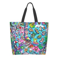 Tokidoki One-Shoulder Shopping Bag, Portable Storage Bag，Polyester Shoulder Bag Daily Bag