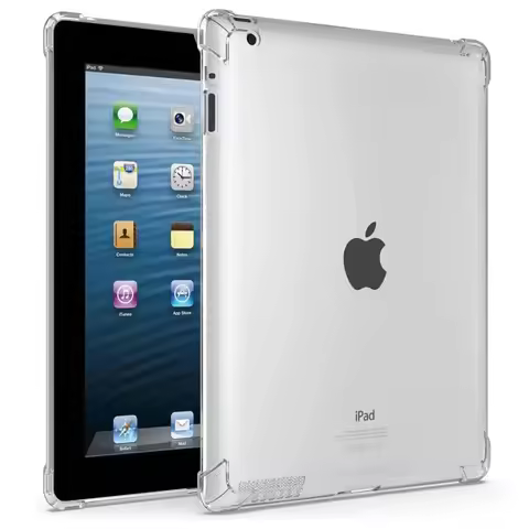 Clear Case For Apple iPad 2 3 4 (9.7") A1395 A1416 A1458 Soft TPU Silicon Shockproof Airbags Cover f