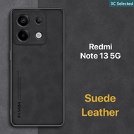 Suede Leather Case Redmi Note 13 13Pro 13Pro+ 5G 4G Touch Comfortable Anti-fingerprint Shockproof Pr