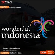 Wonderful Indonesia Sticker, wonderfull indonesia 60 x 24