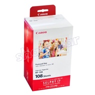 Canon SELPHY RP-108 Photo Paper Ink Set 4x6 Postcard 108 Sheets