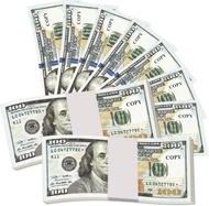 Flyart 200 PCS Prop Money for Pretend Play Play Money for Learning Movie Board Game Party