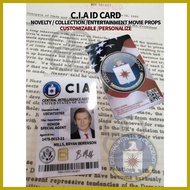 △ ● ☢ CIA CENTRAL INTELLIGENCE AGENCY ID CARD NOVELTY CARD MOVIE PROPS (CUSTOMIZABLE)