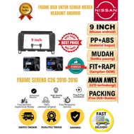 9 inch Android Head Unit Frame Nissan Serena C26 C-26 2010 - 2016