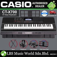 Casio CT-X700 61 Key Portable Keyboard Electric Piano Full Package with Headphone (CTX700 CTX 700)