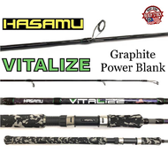 PESCA - HASAMU Vitalize Spinning Rod 6'0 6'6 7'0 PE2/PE3 Fishing Rod Power Blank Rod Ready Stock Mal