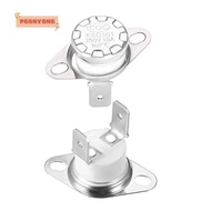 PEONYTWO 2pcs Temperature Switch, Normally Closed KSD301 Thermostat, Portable 160°C/320°F N.C Adjust Snap Disc Temperature Controller