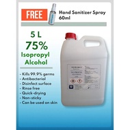 Dunamis 75% Isopropyl Alcohol 5L / Hand Sanitizer Disinfectant