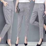 Grey harem pants office pants