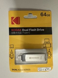 包平郵✨ 柯達USB3.2高速U盤| Type-C手機U盤 |電腦手機兩用U盤 - 64GB