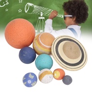 Solar System Model PVC Cute 9 Planets Figure for Kids Education Space Toy