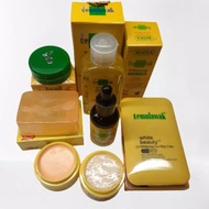 Complite TEMULAWAK Package 5in1 (twc Powder, serum, Day Night Cream, toner, Soap) ORIGINAL BPOM