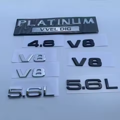 For Nissan Patrol Y62 5.6 Displacement Standard 5.6L Rear Tail Logo Refit V8 Emblem Car Body Sticker