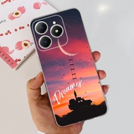 เคสกันกระแทกสำหรับ Realme C63 4G เคส RMX3939ฝาภาพน่ารักซิลิโคนนิ่มเคสโทรศัพท์สำหรับ Realme C61 C 63 