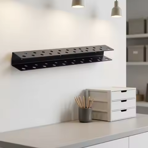 Wall-Mounted Tool Rack Multi-Hole Tool Storage Rack Metal Organizer Organized Pliers Holder Quick Ac