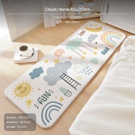 พรมข้างเตียงลายการ์ตูนขนแกะ พรมปูพื้นกันลื่นแบบหนานุ่ม สำหรับห้องนอนเด็ก ขนาด 40x120ซม. และ 80x160ซม