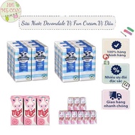 Sữa nước Devondale vị dâu vị full cream 200ml lốc 6 hộp date t17/10/2024