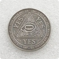 YES Or NO Craft Coin Collectible Divination Decision Flip Coin Commemorative Coin Skull Coin DIY Gif