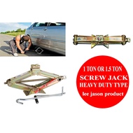 Screw Jack 1 ton or 1.5 ton , Car Tukar Angkat Tayar Kereta Pancit Scissor Jack Car