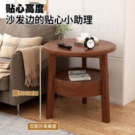 Solid Wood Small Round Table Side Cabinet Simple Corner Table Bedside Table Creative Side Table Side