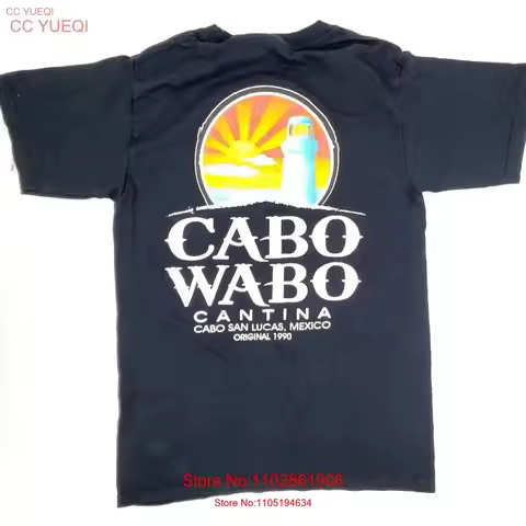 Cabo Wabo Cantina T Shirt San Lucas Mexico Black Multi Yazbek Women S New vintage Washed Versatile d