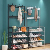 Giá Để Giày Dép Kệ Treo Đồ Đa Năng 4 Tầng Có Móc Treo Đồ Dùng